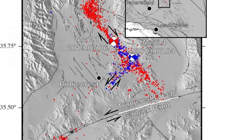 South California earthquakes increased stress on major fault line