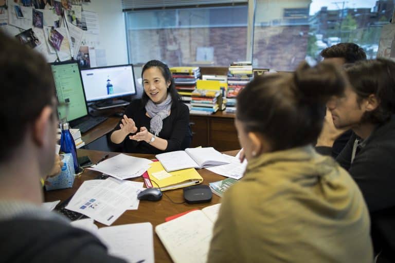 Professor of Psychology Dr. Angela Duckworth in her office on August 29.