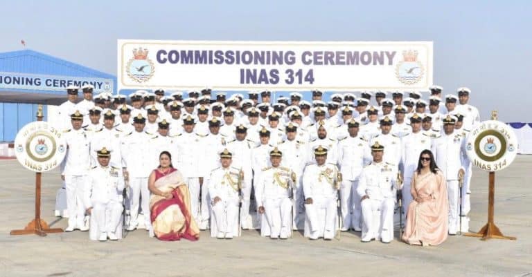 Commissioning of INAS 314 - Raptors
