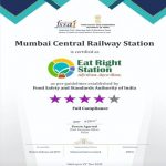 Mumbai Central station of Indian Railways conferred with “Eat Right Station