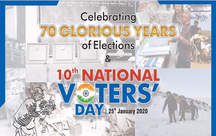 10th National Voters’ Day to be celebrated on 25th January 2020