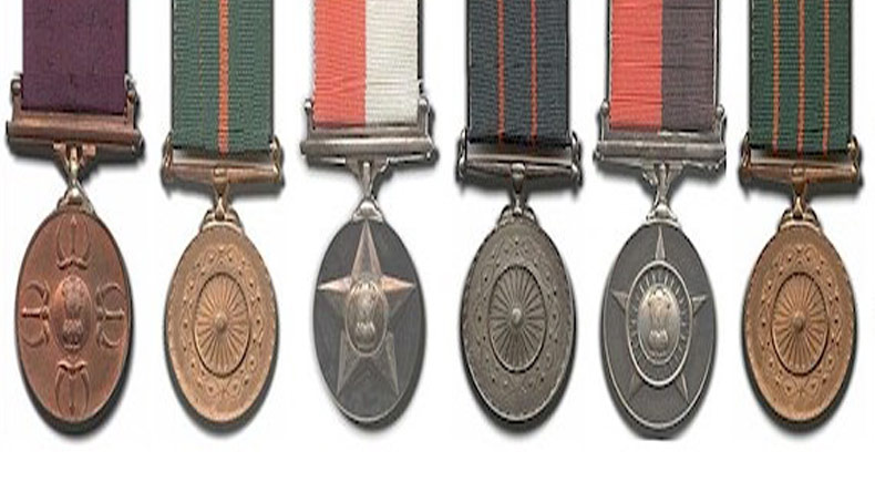 Award of Service Medals, Gallantry Medals
