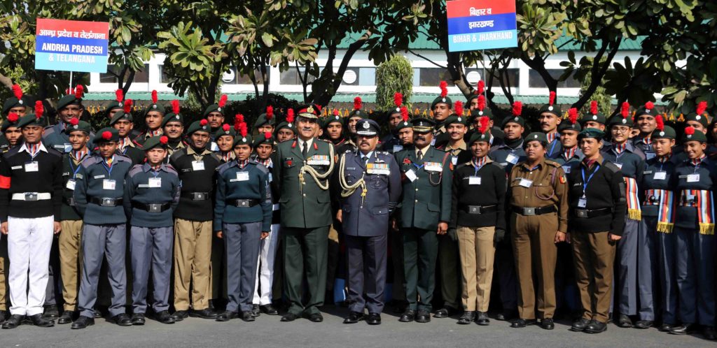 Chief of the Air Staff Air Chief Marshal RKS Bhadauria visits NCC Republic Day Camp