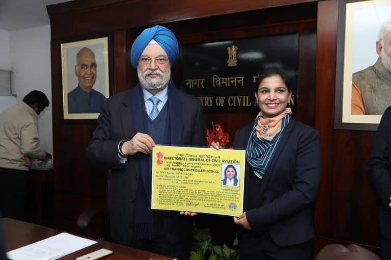 Hardeep Puri granted First ever license to Air Traffic Controllers of AAI