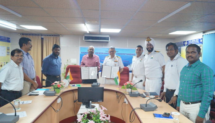 Indian Navy Signs MoU for offshore Data with Geological Survey of India