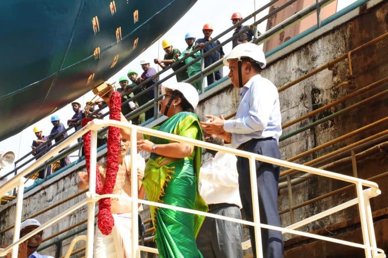 Launching Of 1200 Pax Passenger Cum 1000t Cargo Vessels