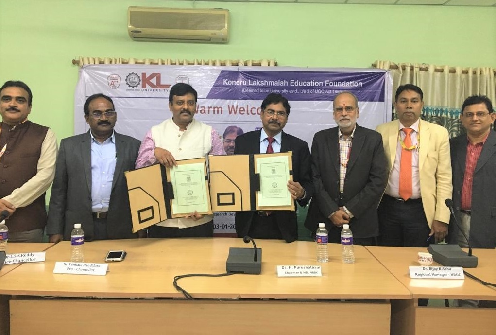 NRDC Inks MoA with Koneru Lakshmaiah College Of Engineering