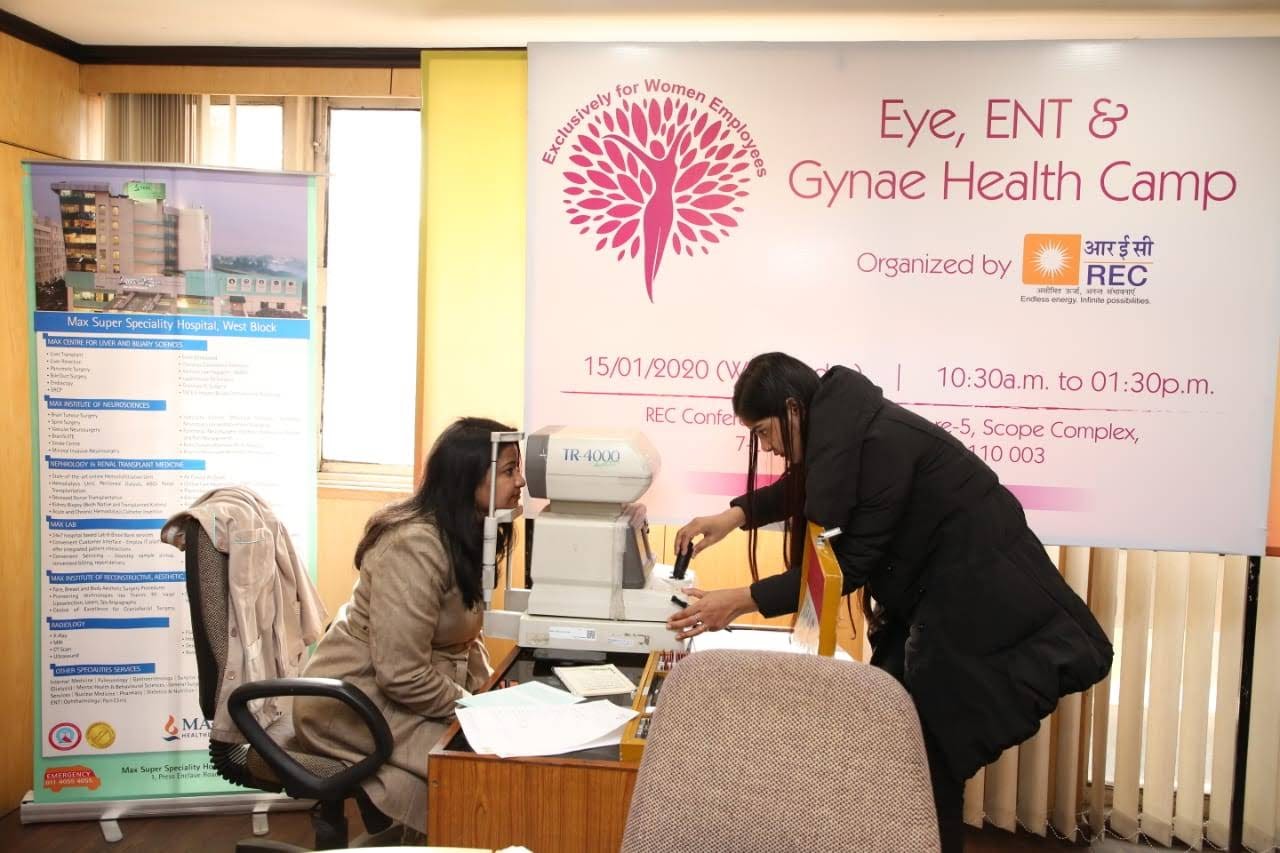 REC Organises Health Camp for Women Employees