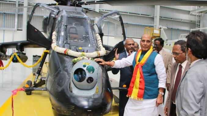Rajnath Singh inaugurates new Light Combat Helicopter Production Hangar at HAL Complex in Bengalur