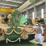 Raksha Mantri flags off 51st K9 VAJRA-T Gun from L&T Armoured System Complex