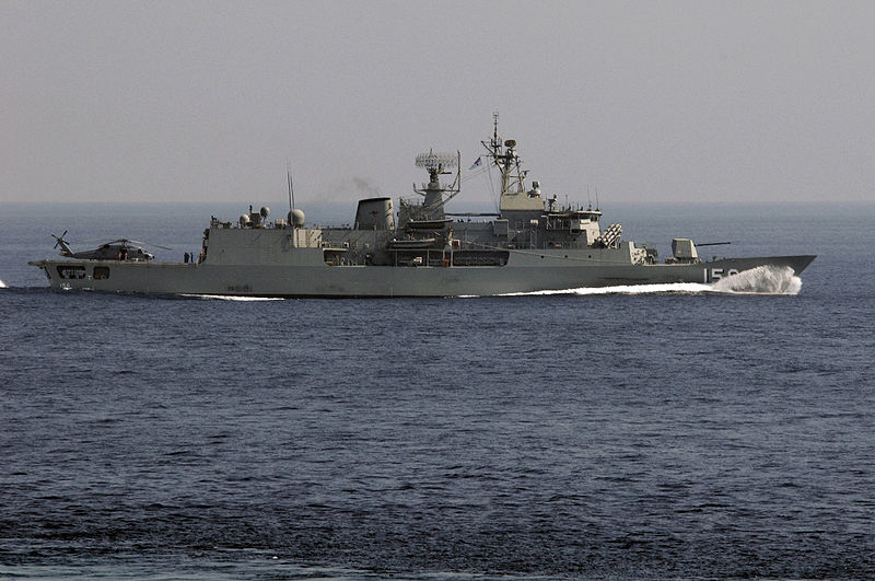 Royal Australian Navy Ship HMAS Toowoomba at Mumbai