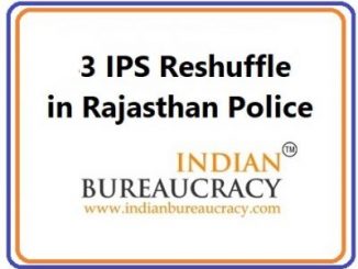 3 IPS Reshuffle in Rajasthan Police