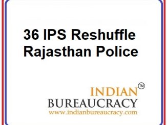 36 IPS Transferred in Rajasthan Police