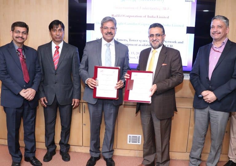 DFCCIL MoU with Railtel for Maintenance & Marketing