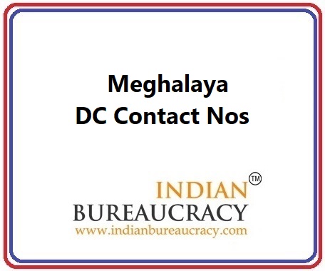 Meghalaya DC Contact Nos