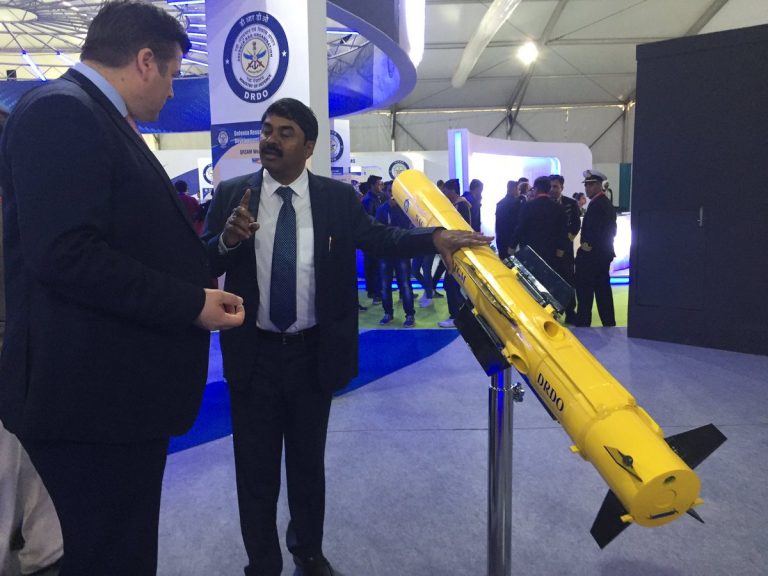 UK Minister’s visit to DRDO Pavilion at DefExpo20