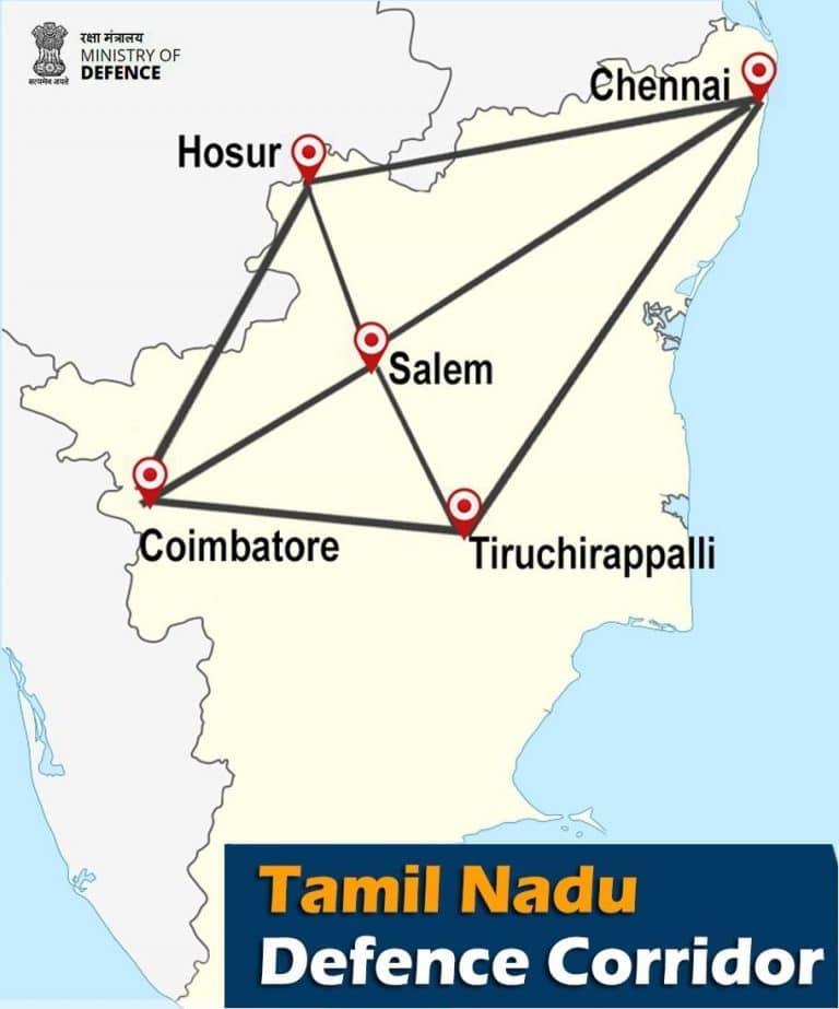 Establishment of Defence Corridors at Tamil Nadu