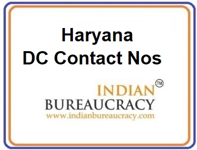 Haryana DC Contact Nos