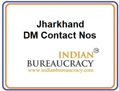 Jharkhand DM Contact Nos