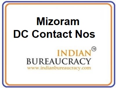 Mizoram DC Contact Nos