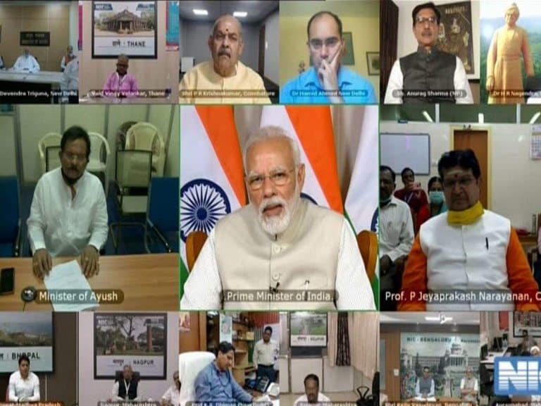 PM interacts with AYUSH practitioners