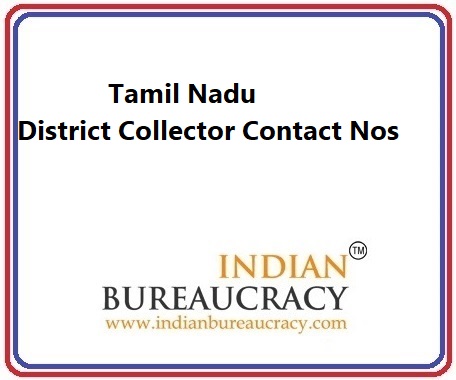 Tamil Nadu District Collector Contact Nos