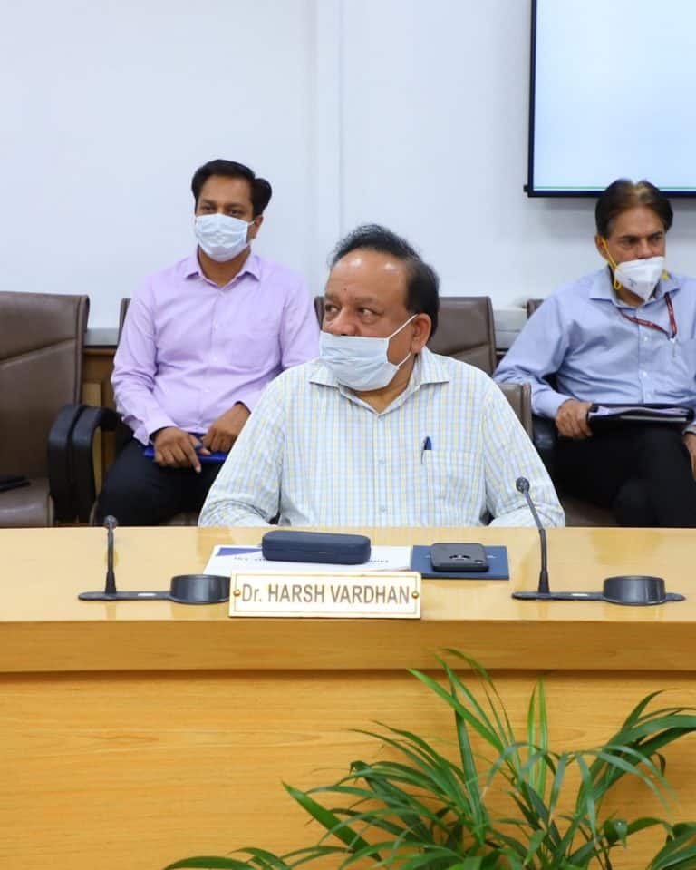 Dr. Harsh Vardhan holds video conference with Lieutenant Governor