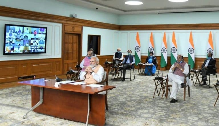 PM interacts with Central Ministers, underlines importance of being motivated, determined & vigilant against COVID-19