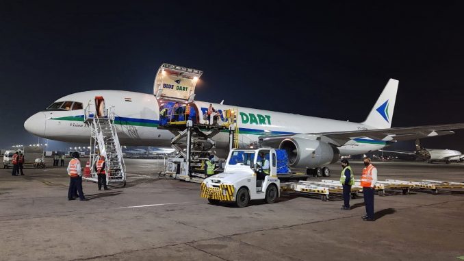 Private airlines transport domestic medical cargo of about 2,675 tons
