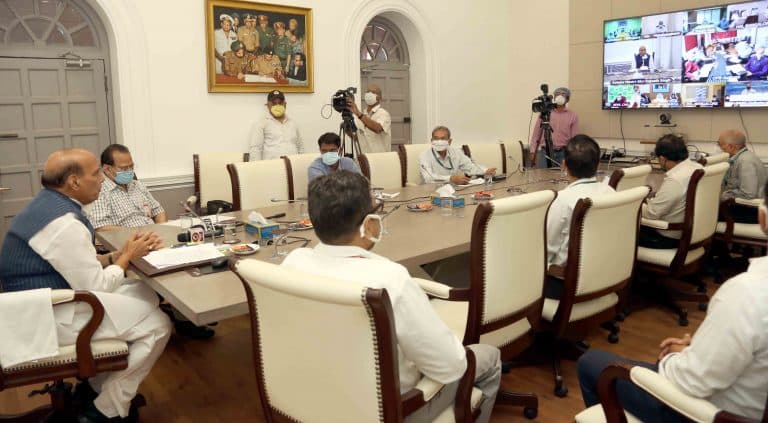 Rajnath Singh reviews contribution of DPSUs and OFB