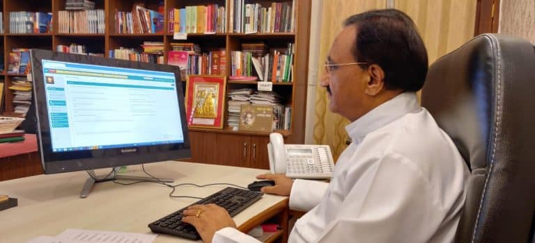 Union HRD Minister Shri Ramesh Pokhriyal “Nishank” launches a web-portal YUKTI (Young India Combating COVID with KnowUnion HRD Minister Shri Ramesh Pokhriyal “Nishank” launches a web-portal YUKTI (Young India Combating COVID with Know