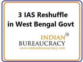 3 IAS Transfer in West bengal Govt