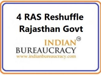 4 RAS Transfer in Rajasthan Govt4 RAS Transfer in Rajasthan Govt