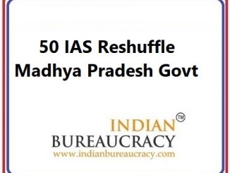 50 IAS Transfer in Madhya Pradesh Govt