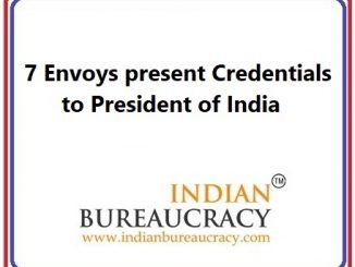7 Envoys present Credentials to President of India