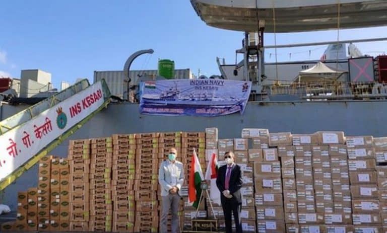 MISSION SAGAR - INS KESARI AT PORT LOUIS, MAURITIUS