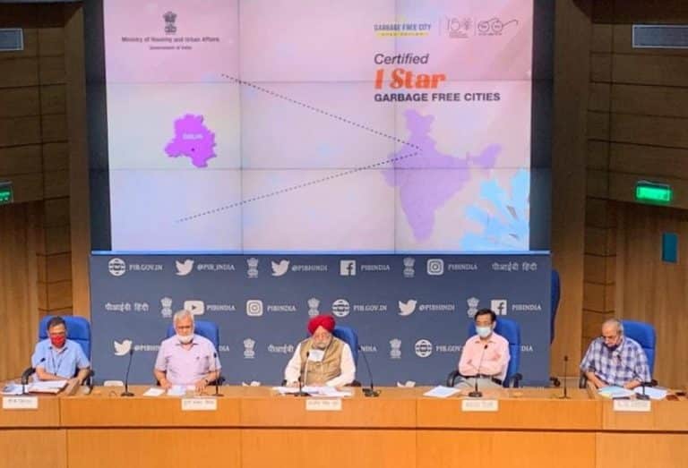 MOHUA rating on garbage free cities