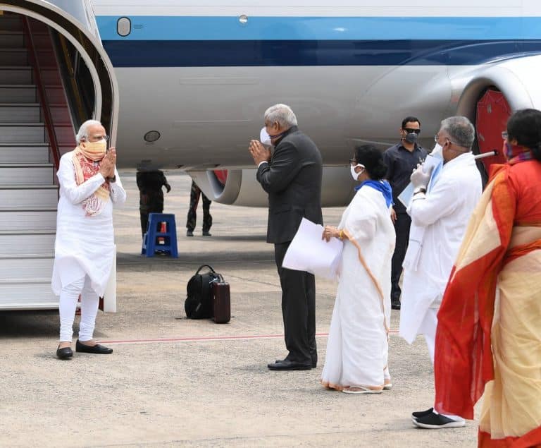 PM undertakes aerial survey of Cyclone Amphan affected areas in West Bengal