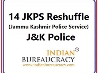 14 JKPS Transfer in J&K Police