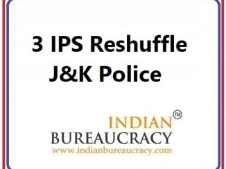 3 IPS Transfer in J&K Police