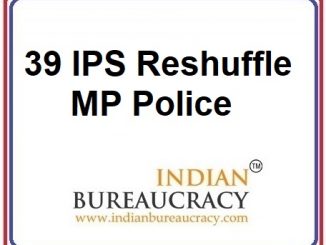 39 IPS Transfer in MP Police