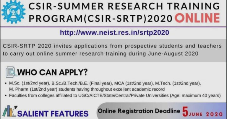 CSIR lab to organize nationwide summer research training programme