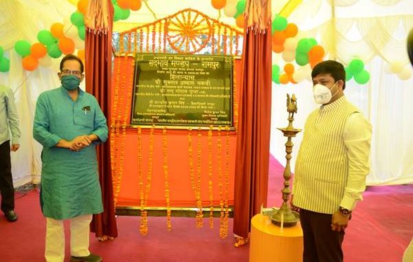 Mukhtar Abbas Naqvi lays foundation stone for “Sanskritik Sadbhav Mandap