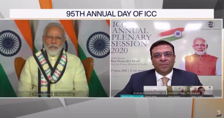 PM addresses Indian Chamber of Commerce (ICC) Annual Plenary Sessio