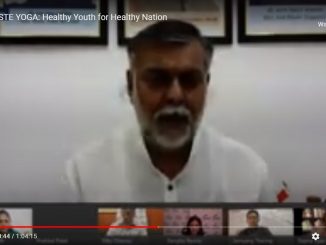 Prahlad Singh Patel addresses webinar on ‘Namaste Yoga- HePrahlad Singh Patel addresses webinar on ‘Namaste Yoga- Healthy youth for Healthyalthy youth for Healthy