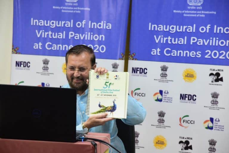 Prakash Javadekar inaugurates Virtual India Pavilion at Cannes Film Market 2020