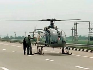 Precautionary landing by IAF CHEETAH Helicopter