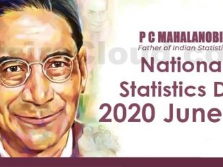 Statistics Day, 2020 celebrated on 29th June, 2020
