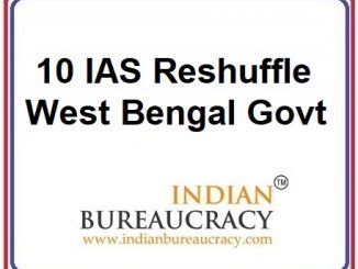 10 IAS Transfer in West Bengal Govt