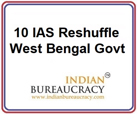 10 IAS Transfer in West Bengal Govt